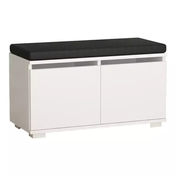 Valkoinen Kenkäkaappi - 100% Melamiinipinnoitettu Lastulevy, 80x42x35 cm, Tyylikäs ja Kestävä Säilytysratkaisu - Kenkäkaapit - 8684282258346 - 1