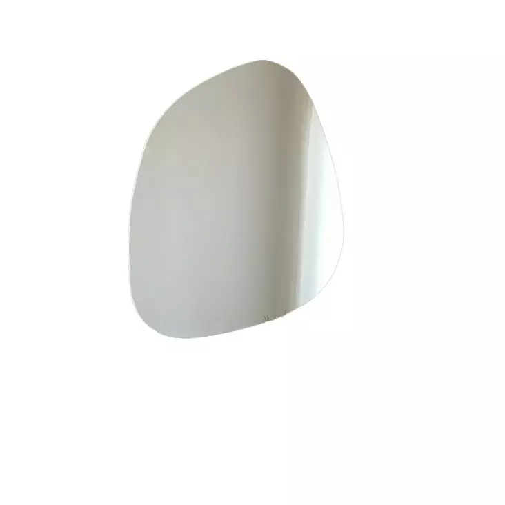 Valkoinen Peili 85x67 cm - Moderni MDF Peili Seinälle Kiinnitettävä, Assembloitu, Skandinaavinen Design - Peilit - 8682870558786 - 1