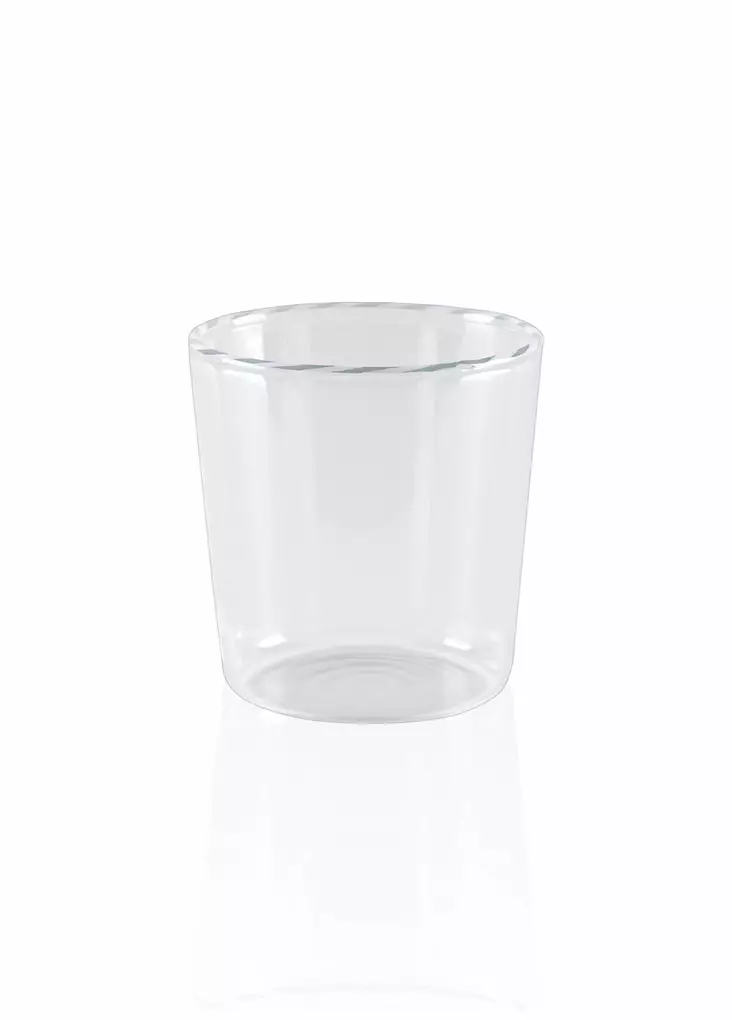 Vihreä 100% Borosilikaattilasi - Kestävä ja Tyylikäs Keittiölasit 8x8x9 cm, 320 ml - Astianpesukoneen Kestävä - Juomalasit - 8684283559336 - 1