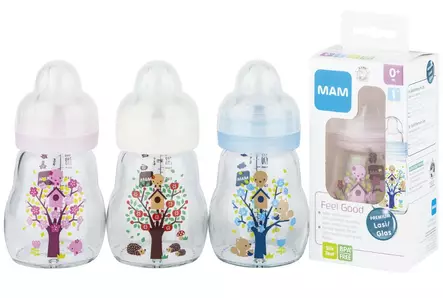 Ainu MAM Feel good lasinen tuttipullo - Lastentarvikkeet - 9001616504907 - 1