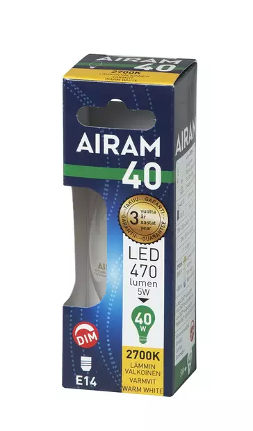iram led kynttil=C3=A4 kirkas 5w E14 kanta pakkaus - Lamput ja loisteputket - 6435200242907 - 2