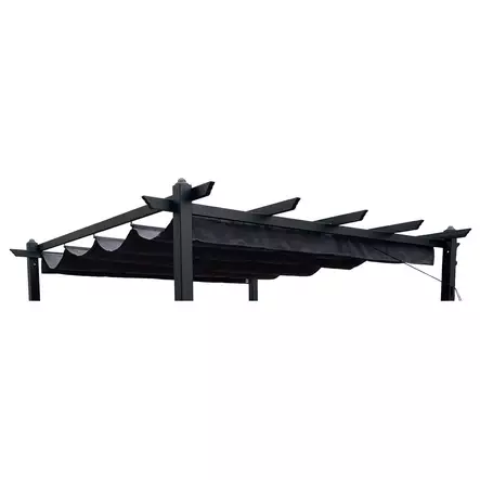 Green Land kattokangas pergolaan 3x3m, harmaa - Paviljongit ja pergolat - 6438014337807 - 1