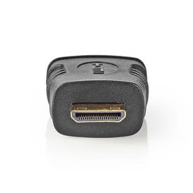 HDMI -sovitin | HDMI Micro | HDMI Ulostulo | Kullattu | Suora | ABS-Muovi | Musta | 1 kpl | Laatikko - Videoliittimet ja plugit - 5412810289967 - 2