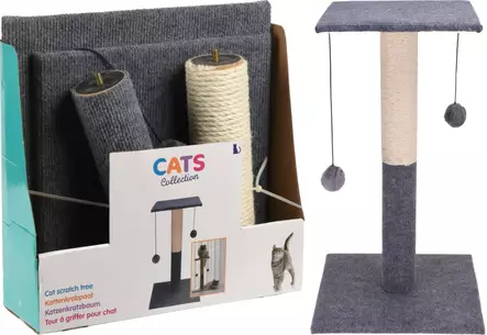 Kissan raapimispuu pallolla - Kiipeilypuut ja raapimatolpat - 8719987387807 - 1