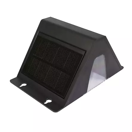 Lumio Lights Solar W-Guard musta LED-seinävalaisin - Aurinkokennovalaisimet - 6438014353517 - 2