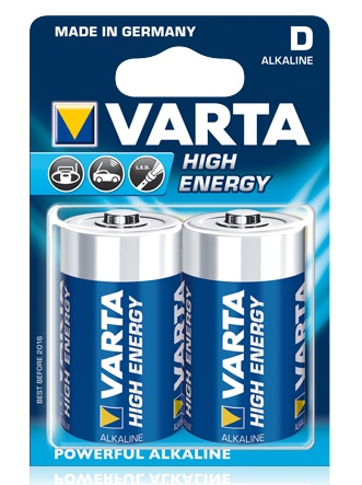 Paristo Varta High Energy D 2 kpl - Alkaliparistot - 653-0001-37 - 1