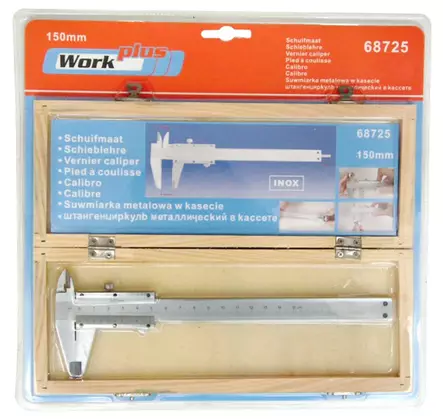 Työntömitta 150 mm - Mitat ja vatupassit - 8714892687257 - 2