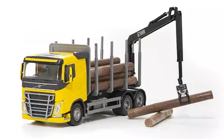 Volvo FH tukkiauto 33 cm Emek keltainen=20 - Pikkuautot - 6411560479207 - 2