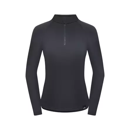 Fjord Nansen Vik 1/4 Zip pitkähihainen paita naisille S, tummanharmaa - Alusasut ja väliasut - 5908221355037 - 1
