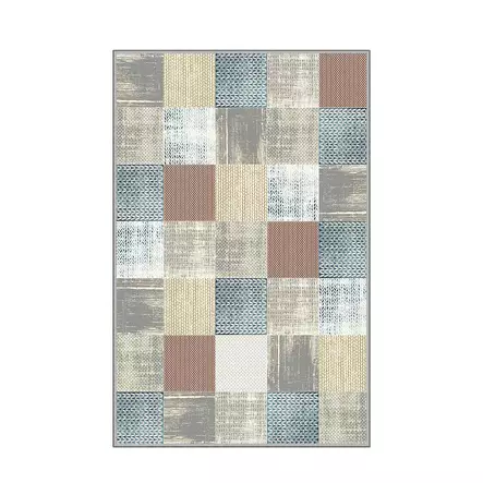 Monivärinen eteisen matto käytävämatto 80x150 cm - 100% Polyesteri, Antibakteerinen, Konepestävä, 3D Digitaalinen Painatus - Pienet matot ja käytävämatot - 8682870033627 - 1