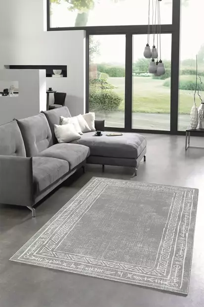 Monivärinen Matto 80x120 cm - 100% Polyesteri, Antibakteerinen, Ekologinen, Konepestävä, Liukumaton Alusta - Pienet matot ja käytävämatot - 8683342893787 - 2