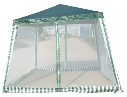 Paviljonki 3 x 3m hyttysverkolla PE - Paviljongit ja pergolat - 6430028865277 - 2