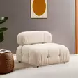 1-istuttava sohva, kerma, 95 cm x 95 cm x 75 cm, kestävä, mukava, muunneltava - Sohvat - 8683743317967 - 2