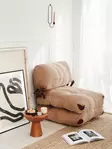 1-istuttava vuodesohva, kameli, 80x70x60 cm, kestävä, mukava - Vuodesohvat - 8684282400127 - 2