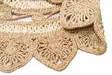 100% JUTE Käsinkudottu Matto 120 cm - Monivärinen, Konepestävä, Tasokudottu, Ei Nukkaa, 2500 gr/m² - Pyöreät matot - 8681875181227 - 4