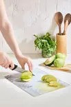 100% Karkaistu Lasi Leikkuulauta - Antibakteerinen, Helppo Puhdistaa, Liukumaton, 25x35 cm, Monivärinen, Ei Astianpesukoneeseen - Keittiötyövälineet - 8684283866977 - 1