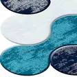100% Polyesteri Matto 100x200 cm - Antibakteerinen, Konepestävä, Liukumaton PVC, Värit: Vaaleansininen, Turkoosi, Lila, Tummansininen - Suuret ja keskikokoiset matot - 8683742613527 - 4