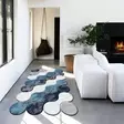 100% Polyesteri Matto 100x200 cm - Antibakteerinen, Konepestävä, Liukumaton PVC, Värit: Vaaleansininen, Turkoosi, Lila, Tummansininen - Suuret ja keskikokoiset matot - 8683742613527 - 2
