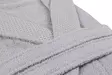 100% Puuvillainen Kylpytakki, Harmaa, XXL, 360 gr/m², Konepestävä 40 °C, Ylellinen ja Kestävä Kylpyhuoneeseen - Pyyhkeet ja kylpytakit - 8683742475477 - 4