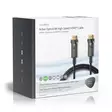 Aktiivinen Optinen Ultra High Speed HDMI-Kaapeli jossa Ethernet | HDMI liitin | HDMI liitin | 8K@60Hz | 48 Gbps | 100 m | Pyöreä | PVC | Musta | Pakkaus - HDMI-kaapelit - 5412810318247 - 69