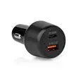 Autolaturi | 65 W | 2.0 / 3.0 / 3.25 A | Lähtöliitäntöjen määrä: 2 | Portin tyyppi: USB-A / USB-C | Automaattinen Jännitteen Valinta - Autolaturit - 5412810408627 - 41
