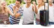 Bluetooth® Party Speaker | Akun 1 käyttöaika vakiokäyttö: 300 min | 240 W | Kahva | Juhlavalot | Taajuuskorjain | Musta / Oranssi - Bluetooth kaiuttimet - 5412810450657 - 90
