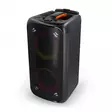 Bluetooth® Party Speaker | Akun 1 käyttöaika vakiokäyttö: 300 min | 240 W | Kahva | Juhlavalot | Taajuuskorjain | Musta / Oranssi - Bluetooth kaiuttimet - 5412810450657 - 1