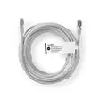 CAT6a verkkokaapeli | SF/UTP | RJ45 uros | RJ45 uros | 7.50 m | Pyöreä | PVC | Harmaa | Panta - Tietokone ja verkko - 5412810325177 - 66