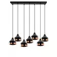 Kattokruunu, musta, 88 x 36 cm, säädettävä korkeus, elegantti - Katto- ja seinävalaisimet - 8682870090927 - 4