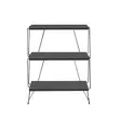 Anthracite-sivupöytä - 100% melamiinipinnoitettu lastulevy, 18mm, 46x76x30cm, hyllykorkeus 27,5cm, jalkakorkeus 15cm - Sivu- ja apupöydät - 8682870729537 - 5