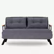 2-istuttava vuodesohva, harmaa, 175 cm x 133 cm, kestävä, mukava, monikäyttöinen - - 19-19-8683342327107 - 5