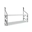 Valkoinen Seinähylly 100% Melamiinipinnoitettu Lastulevy 72x51x20 cm Metallikiinnike Helppo Asennus ja Kokoaminen - Seinähyllyt - 8681181788837 - 2