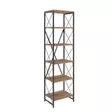 Kirjahylly, atlantic pine black, 50 cm leveä, 180 cm korkea, kestävä - Kirjahyllyt - 8681875788617 - 5