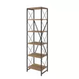 Kirjahylly, atlantic pine black, 50 cm leveä, 180 cm korkea, kestävä - Kirjahyllyt - 8681875788617 - 2