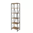 Kirjahylly, atlantic pine black, 50 cm leveä, 180 cm korkea, kestävä - Kirjahyllyt - 8681875788617 - 6