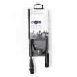 DMX sovitinkaapeli | XLR 3-Pin uros | XLR 3-Pin naaras | Niklattu | 1.00 m | Pyöreä | PVC | Tummanharmaa | Pahvikotelo - Audiokaapelit - 5412810295937 - 66
