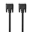 DVI-kaapeli | DVI-D 24+1-Pin Uros | DVI-D 24+1-Pin Uros | 1080p | Niklattu | 2.00 m | PVC | Musta | Panta - DVI-kaapelit ja -sovittimet - 5412810324637 - 1