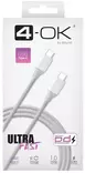 Datakaapeli USB C-USB C 1m valkoinen, 4-OK - USB-C -kaapelit - 8428728118227 - 1