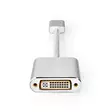 DisplayPort kaapeli | DisplayPort uros | DVI-D 24+1-Pin Naaras | 1080p | Kullattu | 0.20 m | Pyöreä | Punottu | Hopea | Laatikko kannella ja ikkunalla - Tietokone ja verkko - 5412810331697 - 20