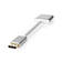 DisplayPort kaapeli | DisplayPort uros | DVI-D 24+1-Pin Naaras | 1080p | Kullattu | 0.20 m | Pyöreä | Punottu | Hopea | Laatikko kannella ja ikkunalla - Tietokone ja verkko - 5412810331697 - 4