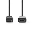 DisplayPort kaapeli | DisplayPort uros | HDMI liitin | 1080p | Niklattu | 3.00 m | Pyöreä | PVC | Musta | Label - Tietokone ja verkko - 5412810420827 - 10