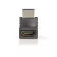 HDMI -sovitin | HDMI liitin | HDMI naaras | Kullattu | Kulma, 270 ° | ABS-Muovi | Antrasiitti | 1 kpl | Ikkunallinen laatikko - Videoliittimet ja plugit - 5412810265497 - 10