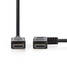 High Speed HDMI Kaapeli Ethernet | Oikea Hooked HDMI -liitin | HDMI liitin | 4K@30Hz | 10.2 Gbps | 1.50 m | Pyöreä | PVC | Musta | Kirjekuori - HDMI-kaapelit - 5412810264667 - 5