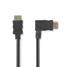 High Speed HDMI Kaapeli Ethernet | Oikea Hooked HDMI -liitin | HDMI liitin | 4K@30Hz | 10.2 Gbps | 1.50 m | Pyöreä | PVC | Musta | Kirjekuori - HDMI-kaapelit - 5412810264667 - 6