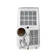 SmartLife 3-in-1 Ilmastointilaite | Wi-Fi | 16000 BTU | 140 m³ | Kosteudenpoisto | Android / IOS | 3 nopeusasetusta | 65 dB | Valkoinen - Tuulettimet ja ilmastointilaitteet - 5412810333707 - 6