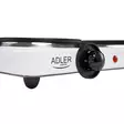 Keittolevy 2 os. 2500W valkoinen Adler - Uunit ja liedet - 5908256834477 - 5