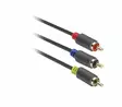 Komponenttivideokaapeli 3x RCA Uro - 3x RCA Uro 2 m Harmaa - HDMI-kaapelit - 5412810226597 - 3