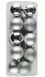 Kuusenpallo 8 cm 18kpl hopea - Joulukoristeet ja -tekstiilit - 6410413183957 - 2