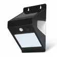 Lumio Lights Solar W-Guard musta LED-seinävalaisin - Aurinkokennovalaisimet - 6438014353517 - 1