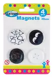 Magnetti Nappi 4 kpl - Toimistotarvikkeet - 4030969866337 - 1